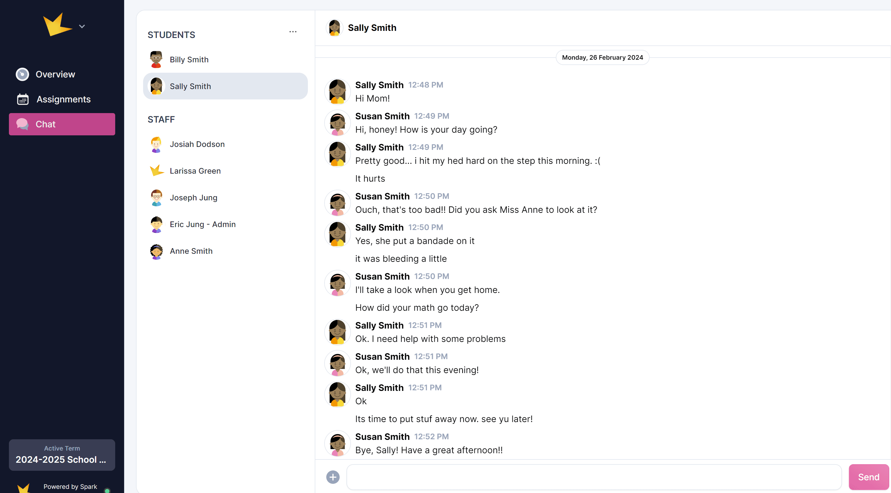 Guardian Portal chat thread