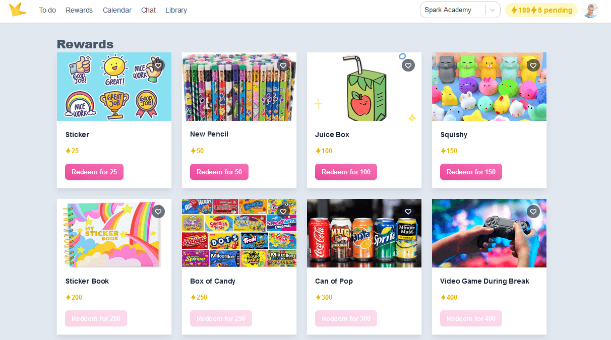 Student Portal Reward Store